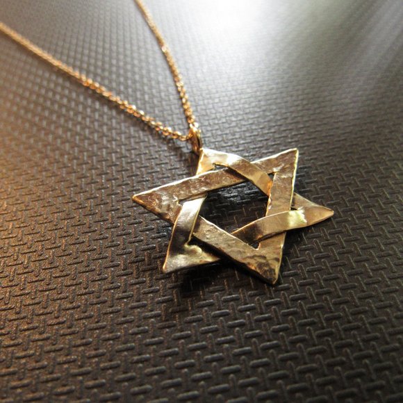Star of David necklace. Magen David necklace.